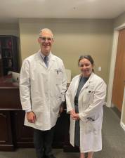 Alan Perlman, M.D. (left) and Stephanie Donahue, NP (right) of the Rogosin Institute. Photo courtesy of the Rogosin Institute