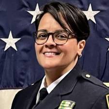 Captain Maggie Clamp has landed as the new commanding officer of the 17th Pct. Photo: NYPD