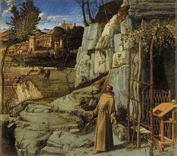 Giovanni Bellini's St. Francis in the Desert at the Frick Collection.