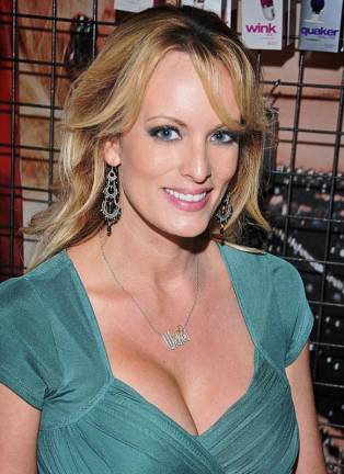 Stormy Daniels is drumming up publicity for a new documentary about her life entitled “Stormy” in advance of her expected testimony in the hush money coverup trial that Manhattan DA Alvin Bragg is pressing against former president Donald Trump. Photo: Glenn Francis/Wikimedia Commons