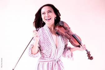 Violinist and composer Meg Okura has recorded her tenth album, this one a duo with pianist Kevin Hays. Photo: Courtesy Meg Okura
