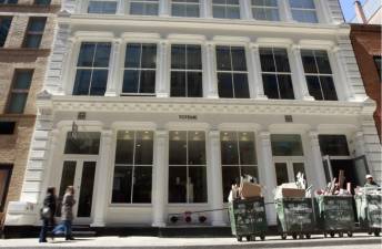 Swedish apparel brand TOTEME is opening a 7,700-square-foot retail space at 49 Mercer St. in SoHo. Alex Krales/THE CITY