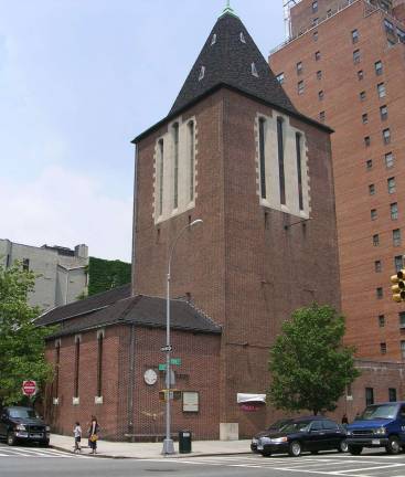 The Church of the Epiphany on York Avenue, a 79-year-old ministry, is buying Jan Hus Presbyterian Church down the block -- and is being purchased in return by Weill Cornell Medicine. Photo courtesy of the Church of the Epiphany