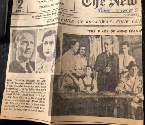 From the Sunday New York Times in 1956. Arnold Margolin in the top right in photo on the right. Photo courtesy of Arnold Magolin