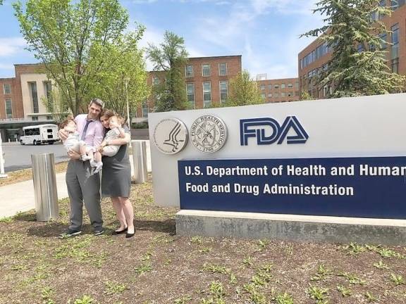 Gary and Jennie Landsman with Josh and Ben at the FDA.