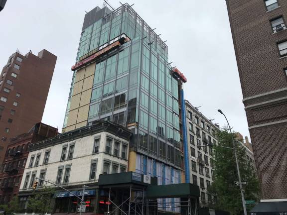 The Moise Safra Community Center on East 82nd Street, set to open this fall, will become the central community hub for the Sephardic Jewish population of the Upper East Side. Photo: Douglas Feiden