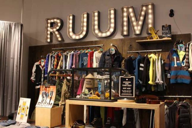 Inside RUUM's Tribeca store, which is decked out with downtown accessories and toys to keep kids occupied.