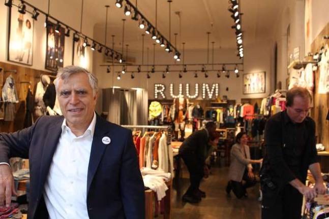 RUUM founder and owner Ezra Dabah at the store's downtown location. Photo by Michaela Ross