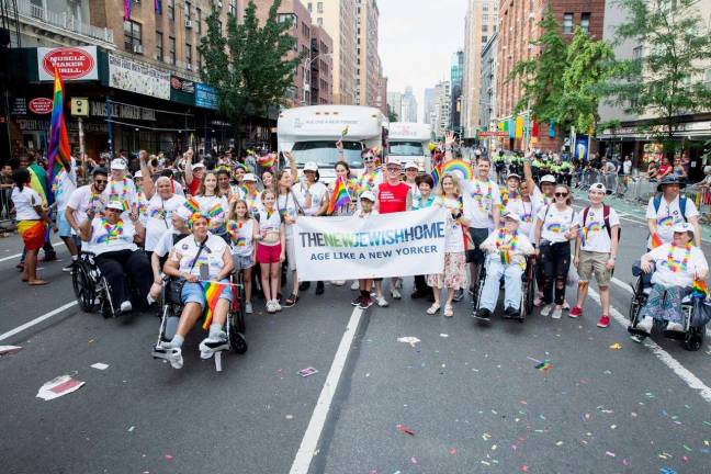 The New Jewish Home marching at Pride 2018. Photo:&#xa0;Tadej Znidarcic on behalf of The New Jewish Home.