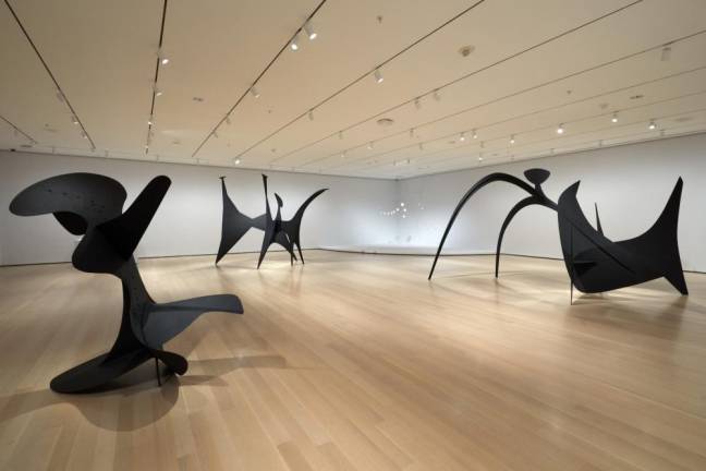 Installation view of “Alexander Calder: Modern from the Start,” The Museum of Modern Art, New York, March 14, 2021 – January 15, 2022 © 2021 The Museum of Modern Art. Photo: Robert Gerhardt