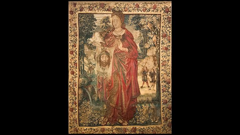Tapestries were more valued than paintings in the past. Talented painters often made designs for weavers for name recognition.