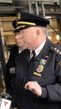<b>Chief of Patrol John Chell praised actions of the UWS community for a timely reaction that led to the quick apprehension of a suspect in shooting of a student on the UWS on Tuesday, the first of three shootings that that police now think are connected.</b> Photo: Keith J. Kelly
