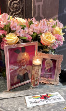 Flaming Saddles, a country-western gay bar in Hell’s Kitchen, put a Dolly Parton memorial up Aug. 25.