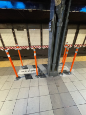 MTA Adds “No Standing” Stanchions At 125 St. To Deter Attacks on Conductors