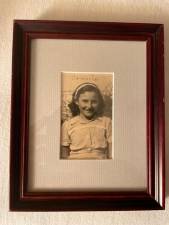 Photo of Cornelia, “Connie” Kapp-Frydman, the writer’s mother at ten years old, taken after the family fled to Italy after her father, a Yugoslav resistance fighter, was killed fighting Nazis in WW II. Photo: Courtesy of Ken Frydman