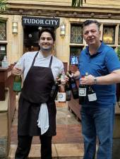 Chef Hakan Akbag (left) and Mirso of Tudor City Steakhouse. Photo courtesy of Tudor City Steakhouse