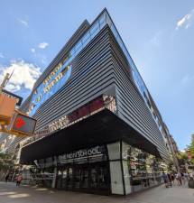 The New School Unviversity center on the northeast corner of Fifth Avenue and East 13th Street.