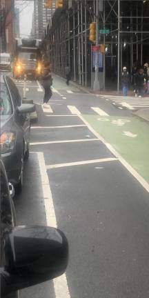 Bike lanes on Second Ave., which are frequently blocked by vehicles, will be widened from 6 ft. to 8 ft. under a new DOT proposal.