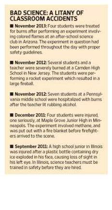 School Lab Accident Raises Safety Questions