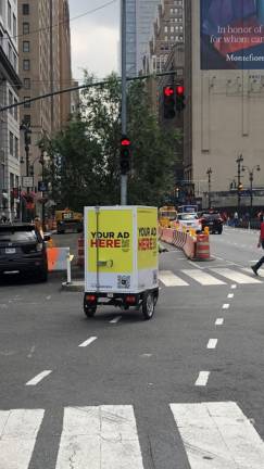 A motorized delivery vehicle. Photo: Keith J. Kelly