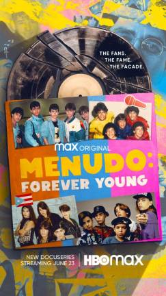 Poster for the new documentary, “Menudo: Forever Young.” Photo courtesy of HBO Max