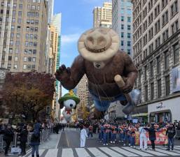 Smokey Bear and Snoopy at Thanksgiving Day Parade 2025.