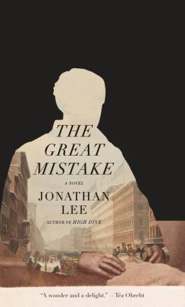 Cover of “The Great Mistake” by designer John Gall. Photo courtesy of Penguin Random House