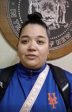 74th A.D. Republican candidate Veronica Gonzalez at thee Board of Elections, April 2026.