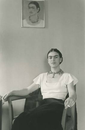 Lucienne Bloch. &quot;Frida At The Barbizon Hotel,&quot; 1933. Courtesy of Throckmorton Fine Art