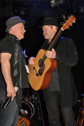 Donnie Kehr, left, with Mickey Dolenz of The Monkees. Photo: Mickey Dolenz.