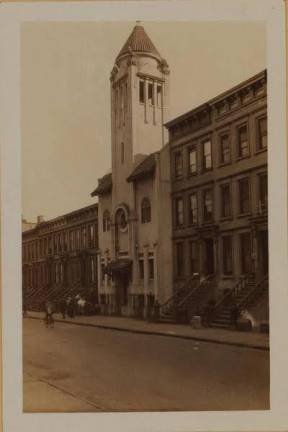 Historic photo of the First Hungarian Reformed Church, 1927. Photo: Sperr Collection, New York Public Library