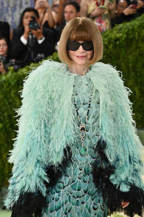 Anna Wintour, Conde Nast chief content officer and long time editor of Vogue arrives at The Metropolitan Museum of Art's Costume Institute benefit gala celebrating the opening of the Costume Art exhibition on May 4, 2026.