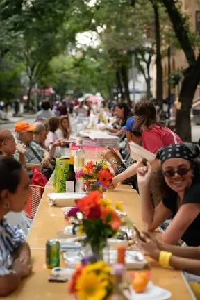 The Longest Table dinner on the Upper East Side took place from 6 to 8 p.m. July 29.
