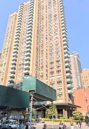 The Newbury co-op where Nadine Meyers says mold growth stemming from a neighbor’s leak made her sick for months.