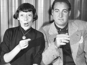 Sid Caesar (right) was the richest and most influential comedian in America in the early 1950s when he teamed with co-star Imogene Coca on <i>Your Show of Shows. </i>