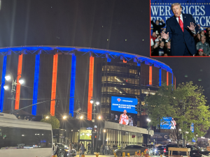 With bids from three designers due on May 4 in the Penn Station redevelopment, President Donald Trump says that he thinks moving Madison Square Garden would be impractical. In the homestretch, Amtrak, which will oversee the project, is tight lipped