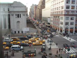 Congestion pricing, which supporters say will cut traffic jams and improve air quality, is moving closer to reality but it still has critics who call it an unfair double tax on commuters. Photo: Wikimedia Commons