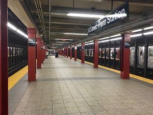 The train station at 34th St. &amp; 8th Ave., where a General Superintendent that was tasked with overseeing elevators and escalators used on-the-clock time to make flights to his Florida home. The MTA has confirmed his firing.