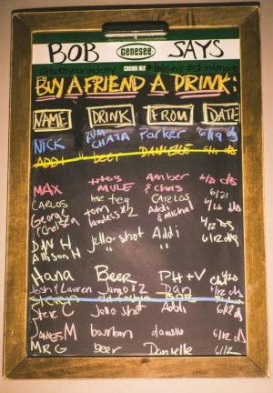 Buy a Friend a Drink Board. Photo courtesy of Bob’s Your Uncle