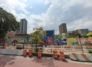 What remains of 180 E. 125 St., which is now a contaminated brownfield.