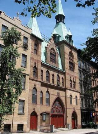 The archdiocese shut down St. Elizabeth of Hungary Church in 2014 but did not get around to selling it until earlier this year. Real estate developer Avenu now has the church encased in scaffolding as it prepares to demolish the structure at 213 E. 83rd St.