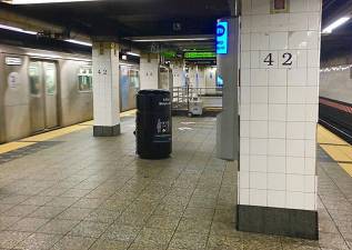 The stabbing of two men took place on the 4 and 5 subway platform in Grand Central Station on June 18.