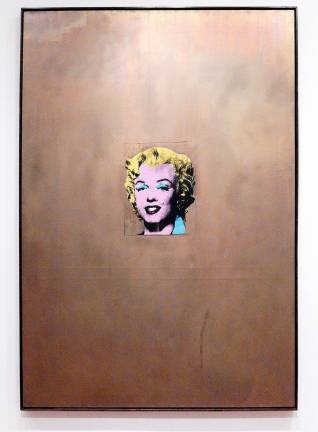 Andy Warhol, Gold Marilyn Monroe, 1962, Silkscreen ink on synthetic polymer paint on canvas, 6' 11 1/4&quot; x 57&quot; Photo by Adel Gorgy
