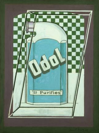 Stuart Davis (1892&#x2013;1964), &quot;Odol,&quot; 1924. Oil on cardboard, 24 x 18 in. The Museum of Modern Art, New York; Mary Sisler Bequest (by exchange) and purchase, 1997. &#xa9; Estate of Stuart Davis/Licensed by VAGA, New York, NY