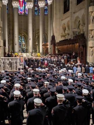 FDNY Memorial 2025 inside Cathedral of St. John the Divine.