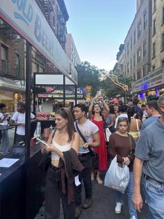 Mulberry Street was jammed Sept. 13 for the San Gennaro Festival, which runs through Sept. 21.