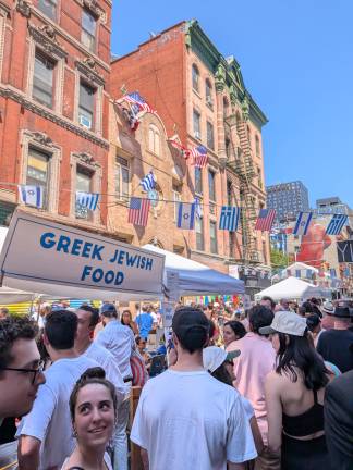 Annual Greek Jewish Festival organized by Kehila Kedosha Janina synagogue on Broome Street.