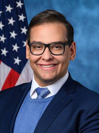 George Santos, in his official portrait, is now an ex-Congressman. It was a weekly paper, the North Shore Leader, that first blew the whistle, repeatedly, on the fabulist <i>before</i> the 2022 election. Photo: US Congress/Ike Hayman