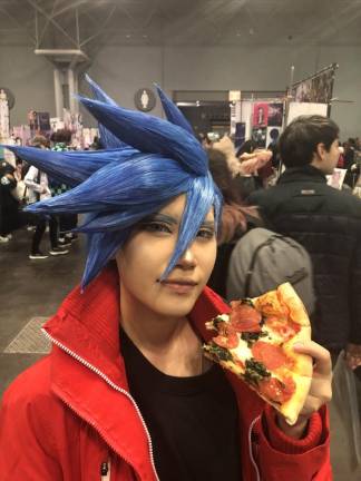 Even cosplayers have to eat.