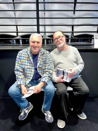 Al Tapper (left) and his production partner Tony Sportiello renovated a shut down dance studio and theater and transformed it into one of the city’s newest Off Broadway venues. Tapper’s newest play Bettinger’s Luggage opens in September. Photo: Joan Pelzer